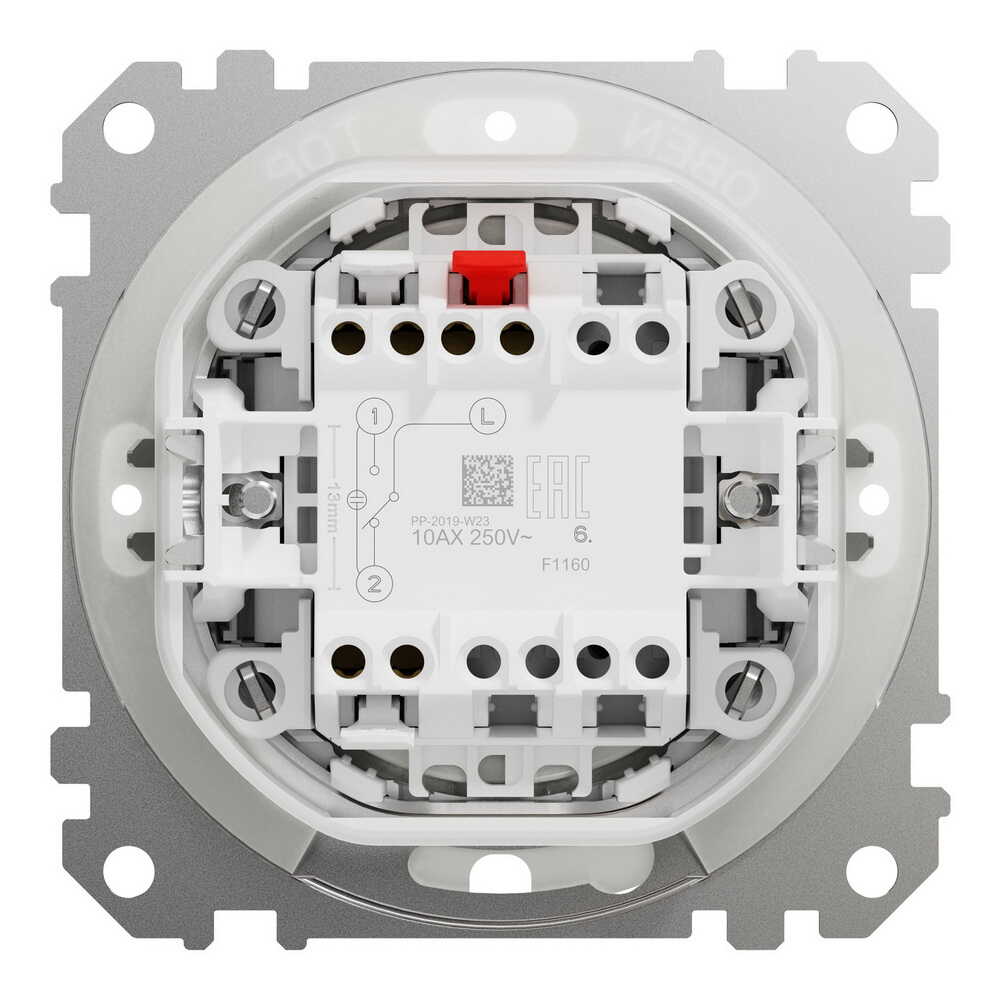 Вимикач Schneider Sedna Design чорний 1кл прохідний IP44 ( SDD214106 )